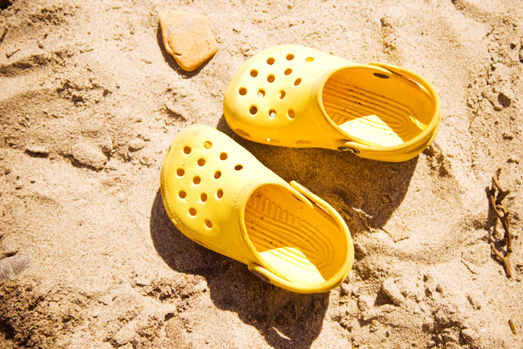 yellow crocs