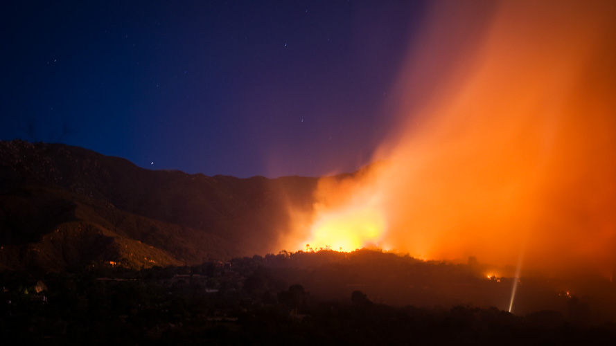 tea fire, santa barbara