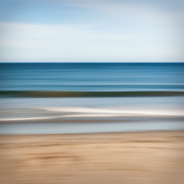 sand, surf, sky.