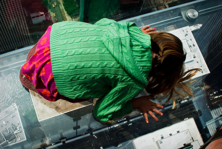 totally absorbed on the sears tower skydeck