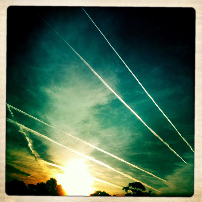 Sunrise Contrails