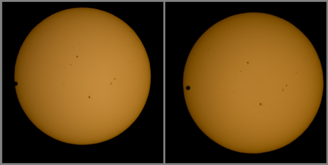 Venus transit across the face of the sun, 2012