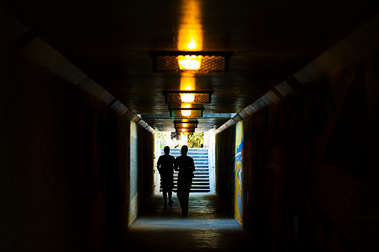 illuminated mural