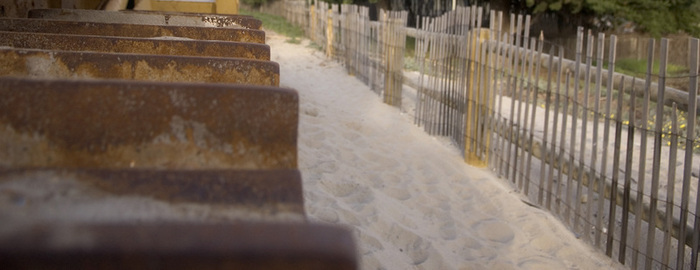 caterpillar tracks: carpinteria beach