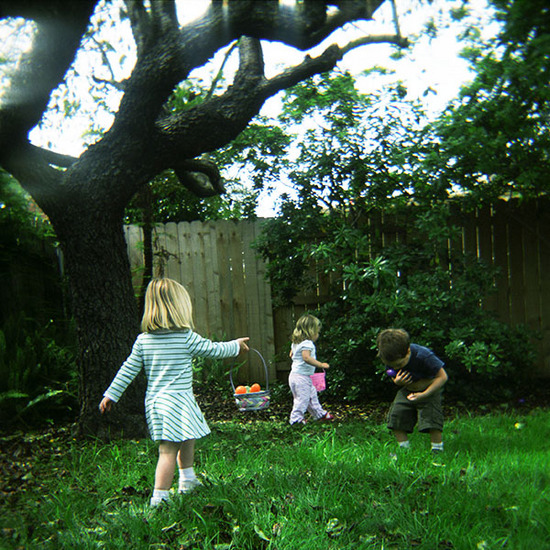 easter egg hunt: holga 120s