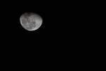 waning gibbous over goleta