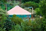 santa barbara yurt: outside