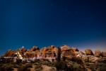 hiking around Joshua Tree at night by moonlight...