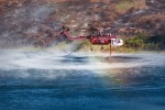fire helicopter refilling