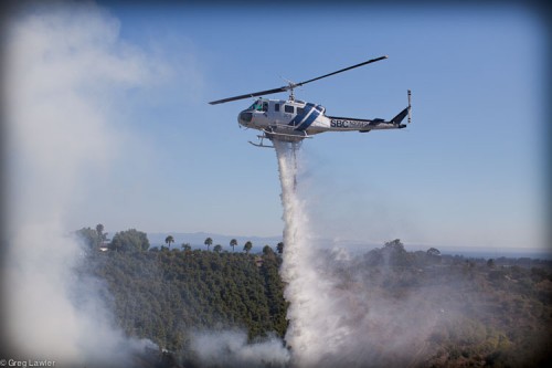 Pigeon fire on North San Marcos Rd.