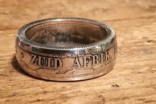 Sterling silver coin ring