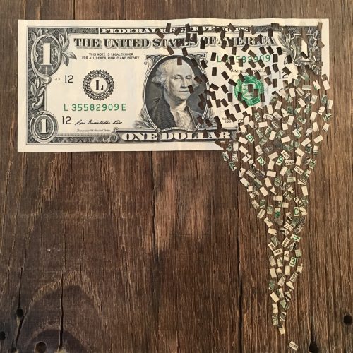 Dollar bill art